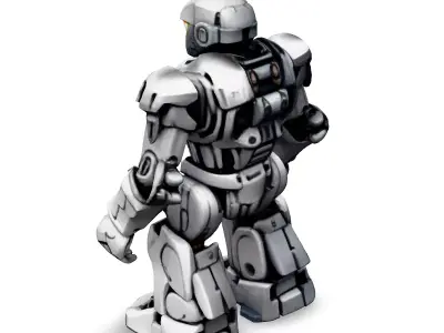 SciFi Mech Robot Game Asset Low-poly 3D model