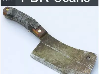 Cleaver Middle Poly 3D model