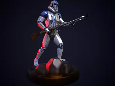 Imperial Clone Trooper Star Wars 3D model