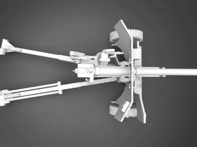 QF6 Pounder Scale model  3D print model