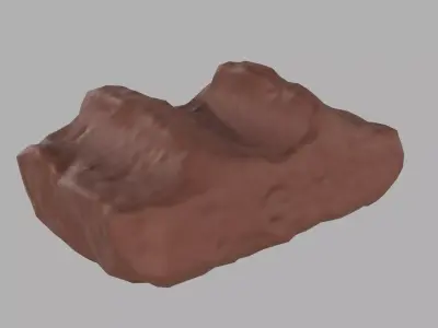 Brick Rock Free low-poly 3D model