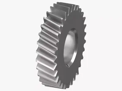 Helical Gear 04 3D model