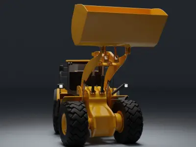 Wheel loader Free 3D model