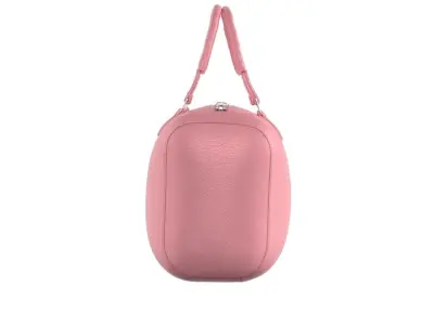 Pink Leather Tote Bag 3D model