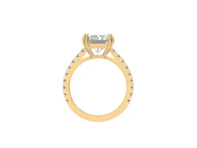 Radiant Art Deco Ring 3D print model shop