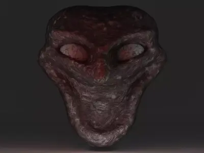 Creepy Horror Mask or Face 3D model