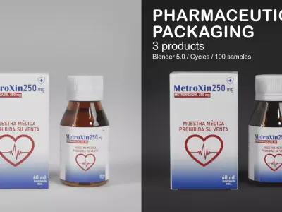 Pharmaceutical Packaging 3D model