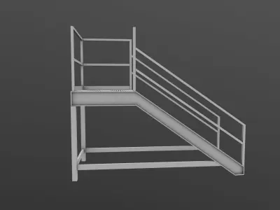 Stair 3d Model metal ladder 3D model