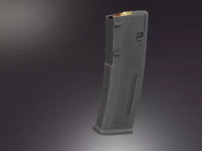 EMAG 30 Polymer Magazine Low-poly 3D model