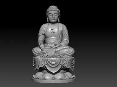 BUDDHA statue 3D model