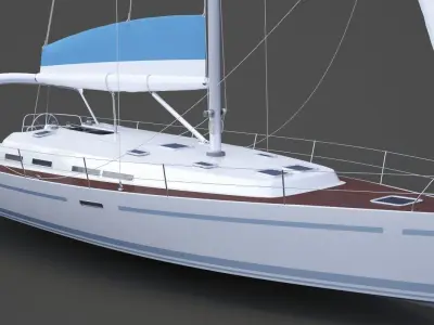 Photorealistic Yacht 04 3D model