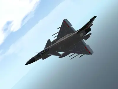J-10C CGI 3D Model Low-poly 3D model