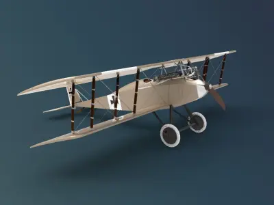 Halberstadt D series 3D model buy
