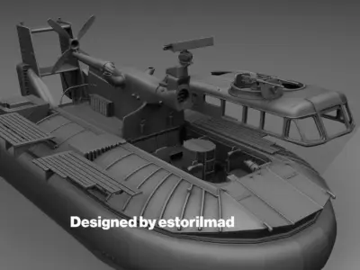 HOVERCRAFT PATROL AIR CUSHION VEHICLE PACV VIETNAM 3D print model