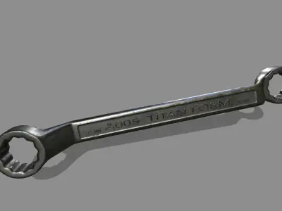 wrench Low-poly 3D model 25