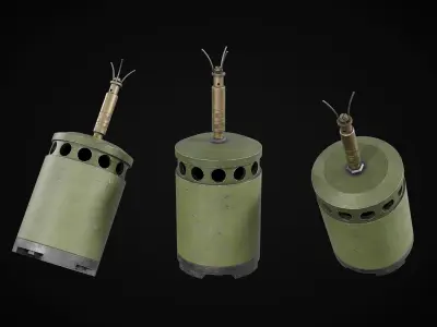 Sprengen Mine 1935 Low-poly 3D model