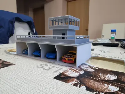 Pit stop garage 1 64 3D print model