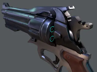 McCree Peacekeeper Low-poly 3D model