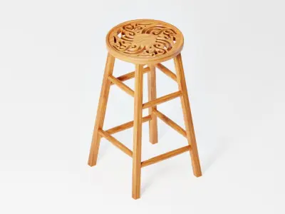 Interior Furniture Stool  3D model