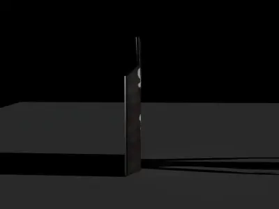 Swat Shield with Glass Made in Maya Low-poly 3D model