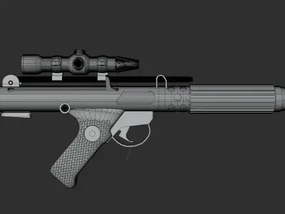 DH-17A Blaster 3D model