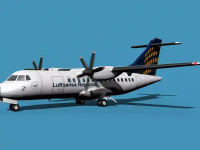 ATR-42-320 Lufthansa Regional 3D model