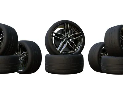 Audi Tire High Performance 3D model