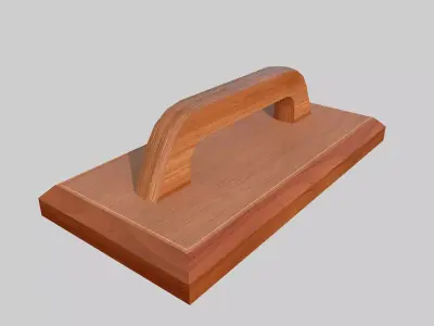 Wooden Hand Float Low-poly 3D model