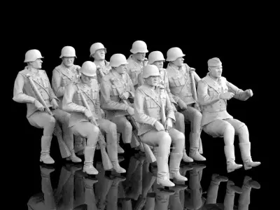 German soldiers 3D print model purchase