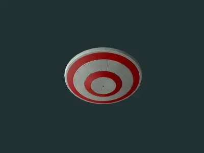 Flying Saucers Pack Low-poly 3D model