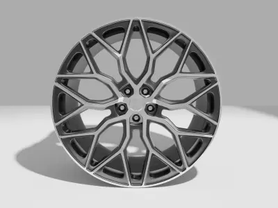Vossen HF-2 Hybrid Forged Wheels Free 3D model