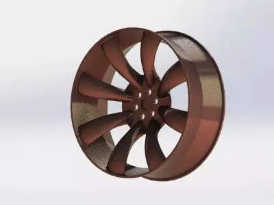 Wheel Rim 3D model 5