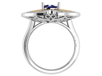 Unique Ring 0268 3D print model