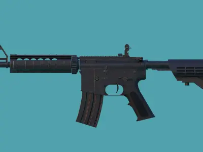 Colt M4 SOPMOD 1 Low-poly 3D model