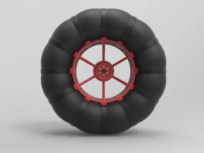 Low-pressure wheel 3D model