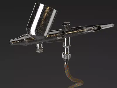 AIRBRUSH paint gun 3D model