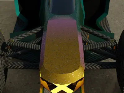 Concept Formula One Car 2022 model Low-poly 3D model