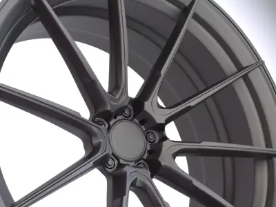 AL13 D010 Monoblock Wheel Low-poly 3D model