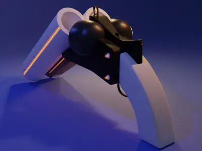 Sci-fi Double Barreled Shotgun Free 3D model