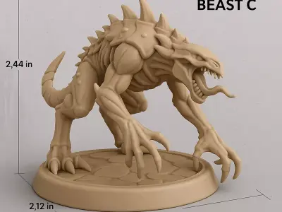 RAVAGER BEAST Apex Alien Predator STL Pack 3D print model