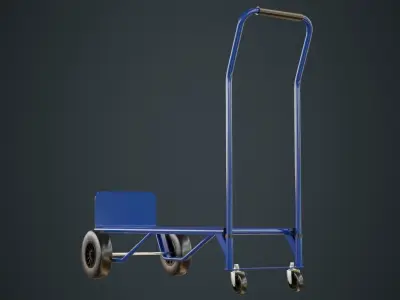 Hand Truck 3 Untextured 3D model