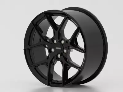Vossen HF-5 Rims Low-poly 3D model