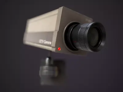 CCTV Camera Low-poly 3D model purchase