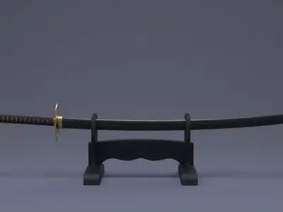 Simple Katana 3D model purchase