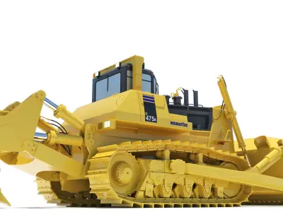 Bulldozer Komatsu D475A 3D model 3D model