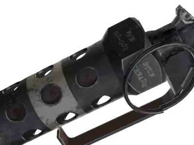 Stun Grenade M84 Low-poly 3D model