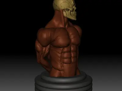 Side Triceps Pose 3D print model