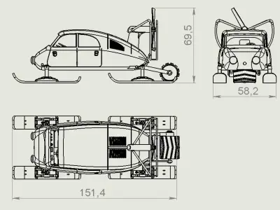 Tatra V 855 3D print model