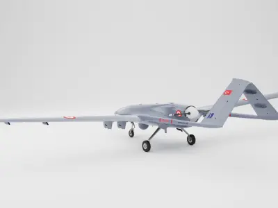 Bayraktar TB2 Drone 3D Model Low-poly 3D model