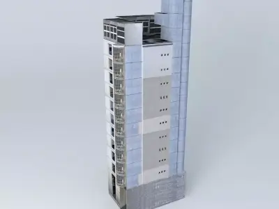 Building San Martin 901 09 Free 3D model